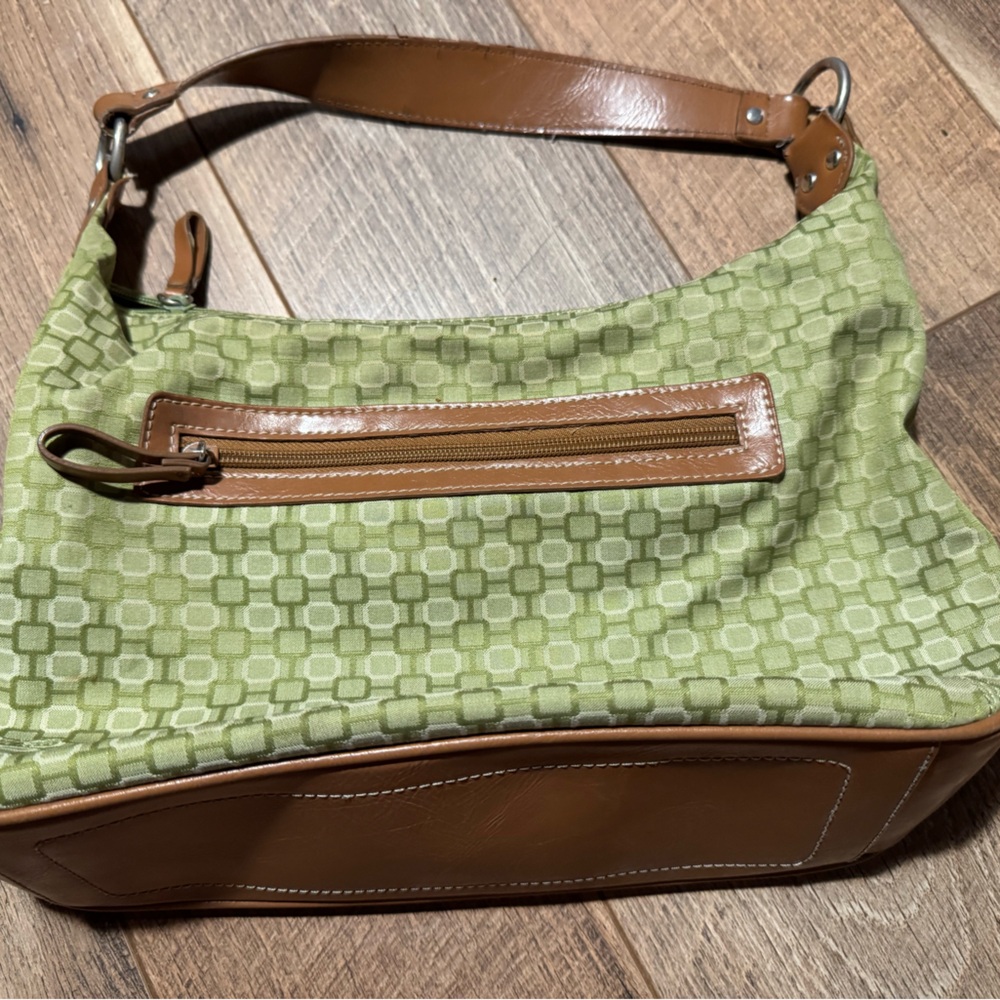 Nine West Green and Brown Shoulder Bag